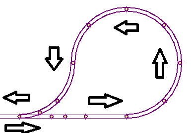 LGB G Scale Reversing Loop Track Set 