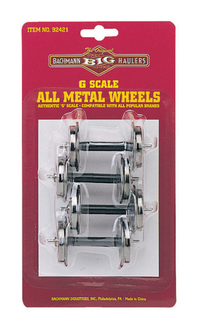 10 Pairs 20 Axles G Scale BALL BEARING Roll-EZ BLACK Metal Wheels Fits LGB 