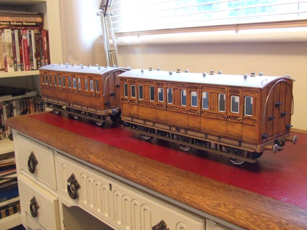 A few yes two G SCALE TRACK RAILWAY PEOPLE CARRIER GREEN GARDEN COACH TRAIN 