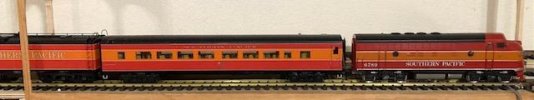 Southern Pacific Tender MTH Coach & Great Trains.jpg